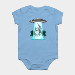 Sharknapped: The Galactic Swim Baby Bodysuit